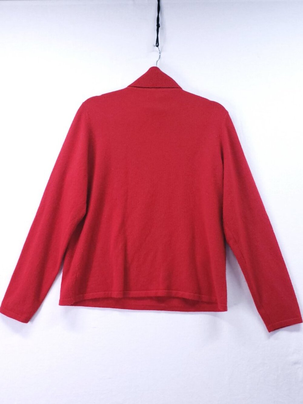 Charter Club 2 Ply 100% Cashmere Sweater Size XL Pullover Turtleneck Red Preppy - Picture 11 of 12